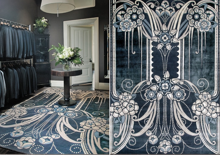 Black Pearl rug by Catherine Martin 