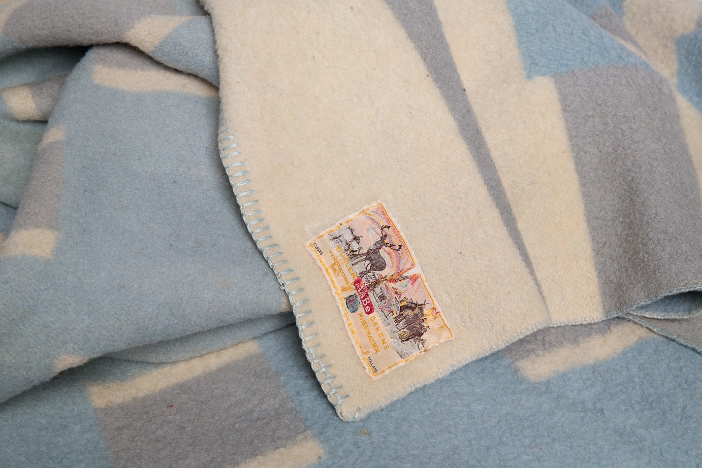 AaBe Dutch design vintage wool blanket