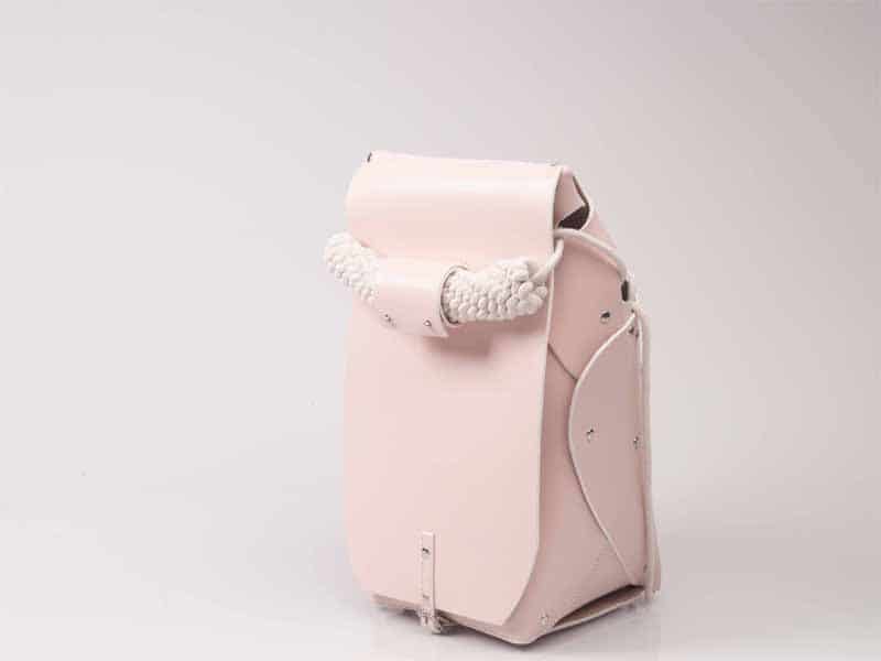 Orowa Assembly pink leather backpack