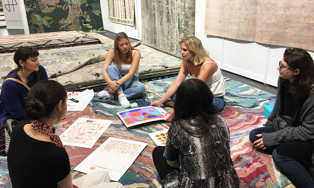Textile students from FIT NYC, The Rug Show New York, Javits Center, 7-10 September 2019