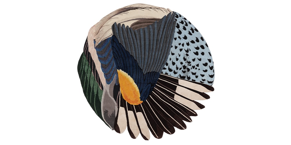 Shortlisted for Category 8: Best Modern Design Select: Feathers Round, cc-tapis