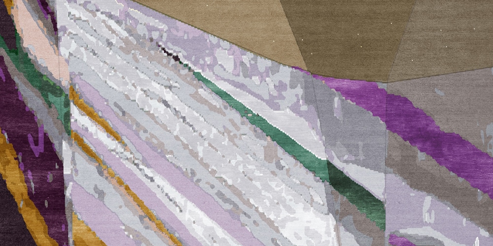 Detail of Fordite 1 by Patricia Urquiola for cc-tapis