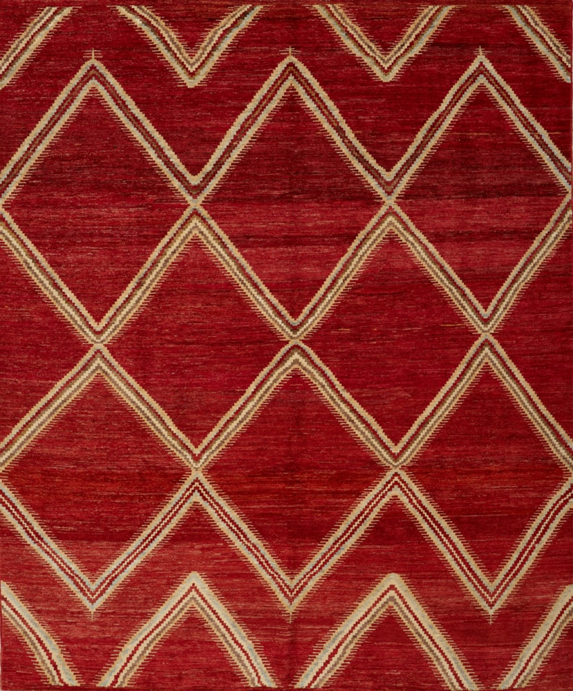 18847HM-Moroccan-8.2x9.9 afghan made mat camron