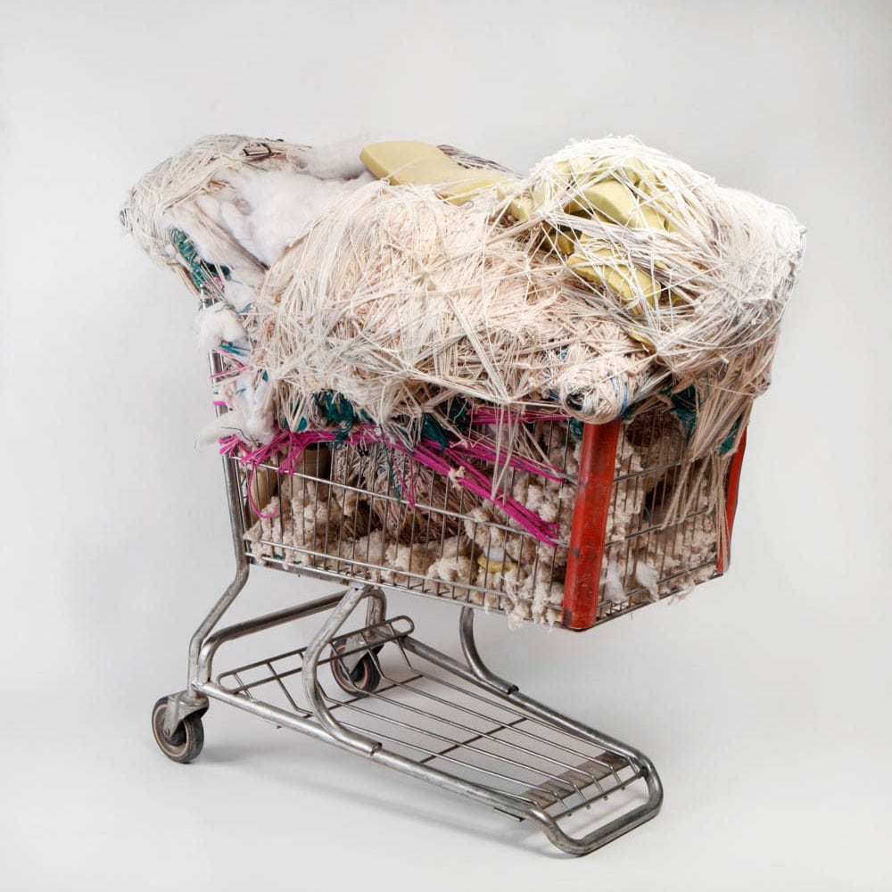 Judith Scott Shopping Cart sculpture