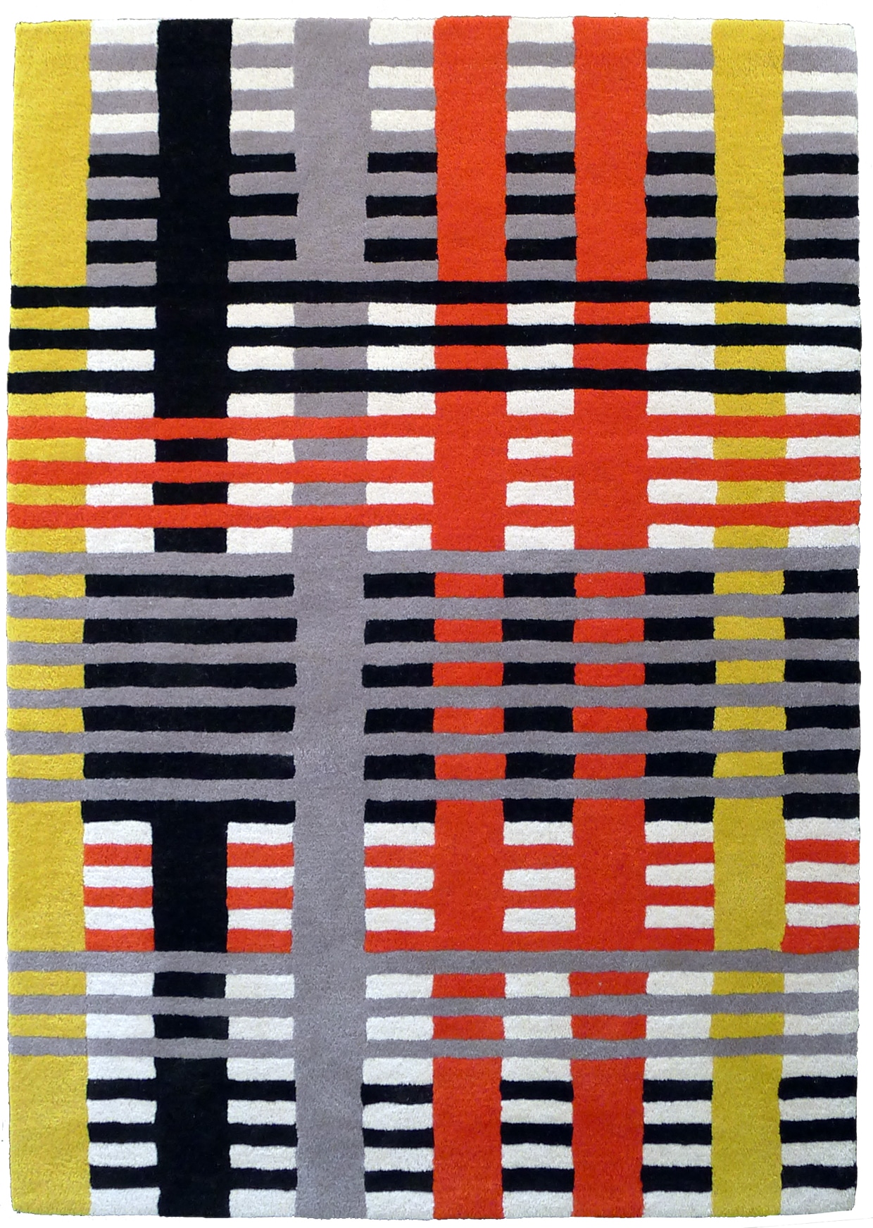 Anni Albers (1899-1994) Study Rug. Initially conceived as a 1926 cotton and silk wall hanging Hand-tufted rug, wool. Produced in association with the Josef and Anni Albers Foundation Edition of 150