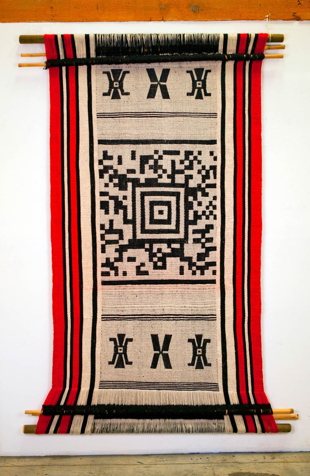 Redemption, 2012, Guillermo Bert (woven by Anita Paillamil), Wool, natural dyes, Courtesy of a private collection