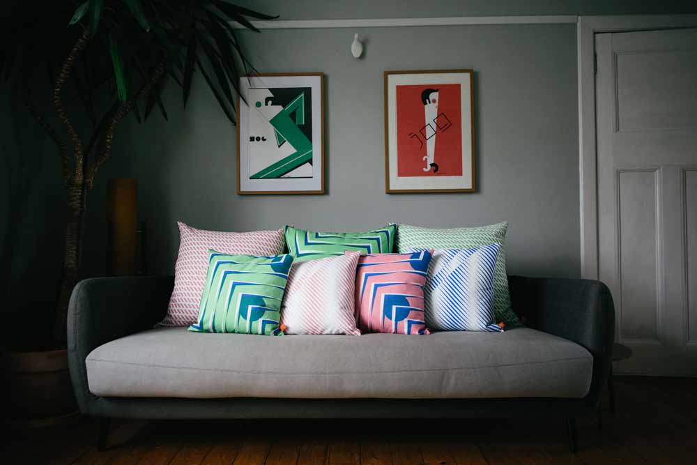 Disruption cushions, Laura Spring, Designjunction London