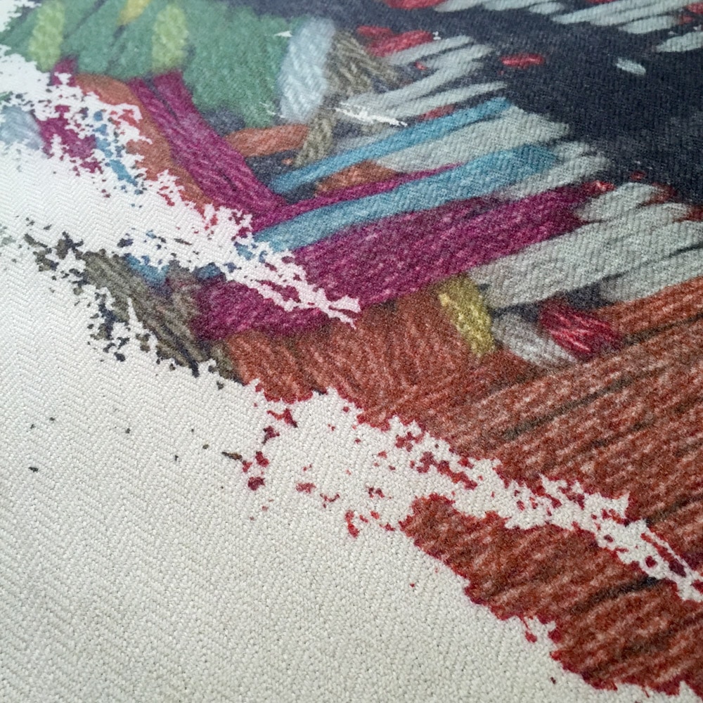 Digital Stitch (detail), 2015, Allistair Covell for the Cambrian Mountains Wool Challenge 2015