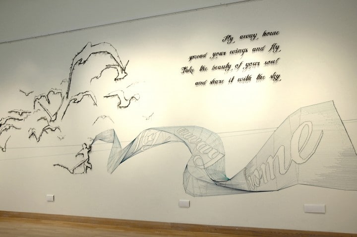 Fly Away Home, 2011, 8 x 3.5m