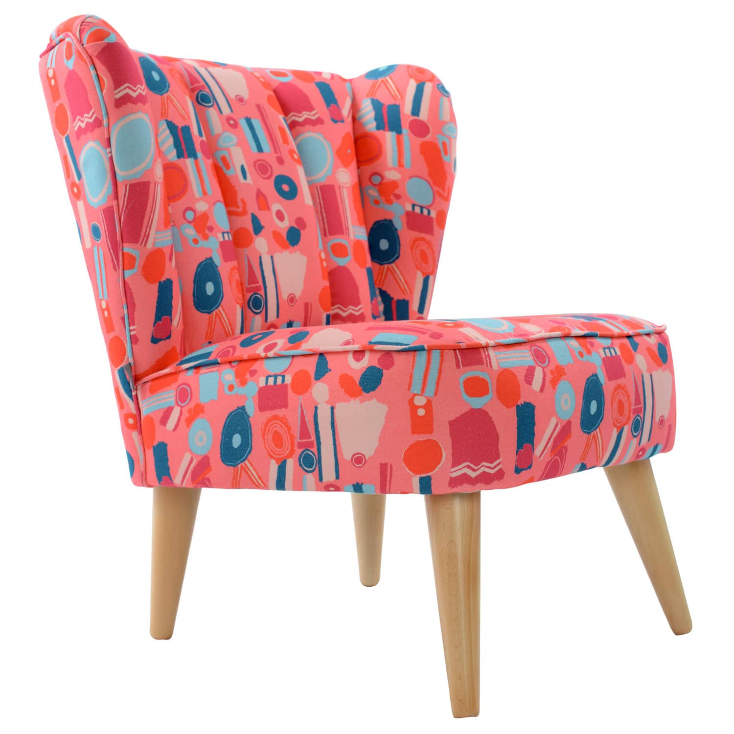 Heal's 1810 Antoinette Cocktail Chair in Top Brass 2 by Zandra Rhodes May Design Series