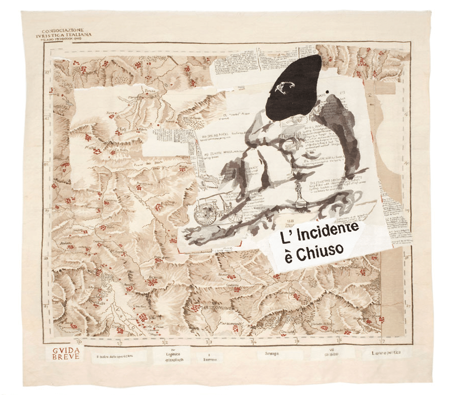 L'incidente è Chiuso, 2009, tapestry, 385 x 432cm, edition of 6