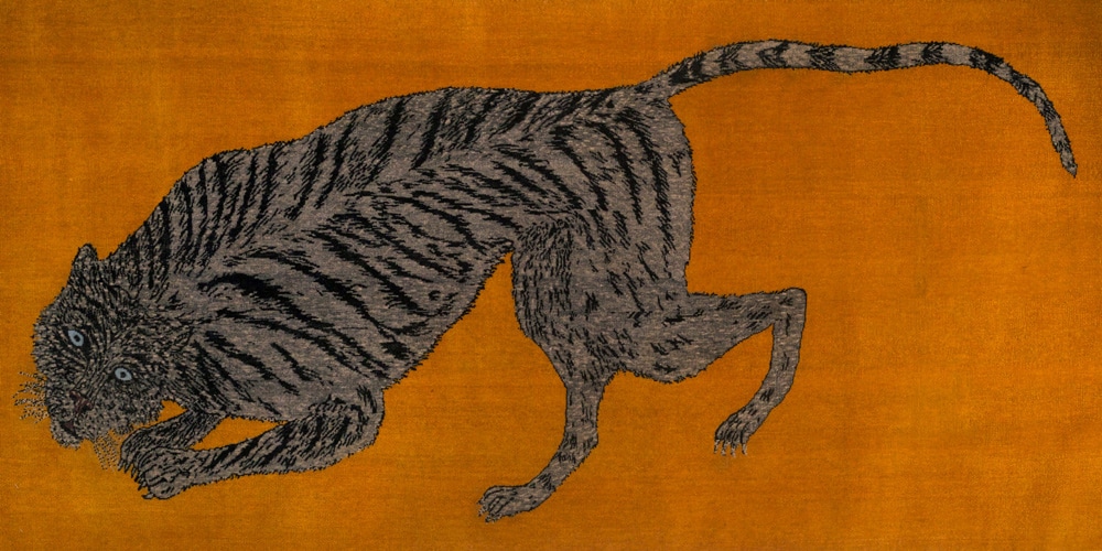 Rug designed by Kiki Smith, hand-knotted in hand-spun wool by Christopher Farr for Tomorrow’s Tigers