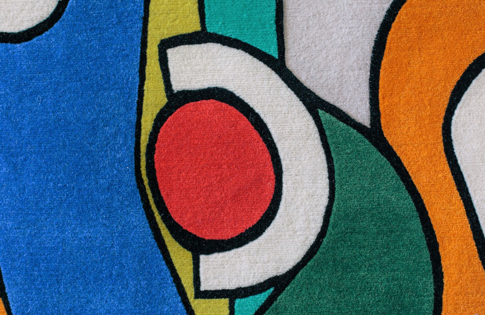 Colour shape music carpet (detail), Allistair Covell