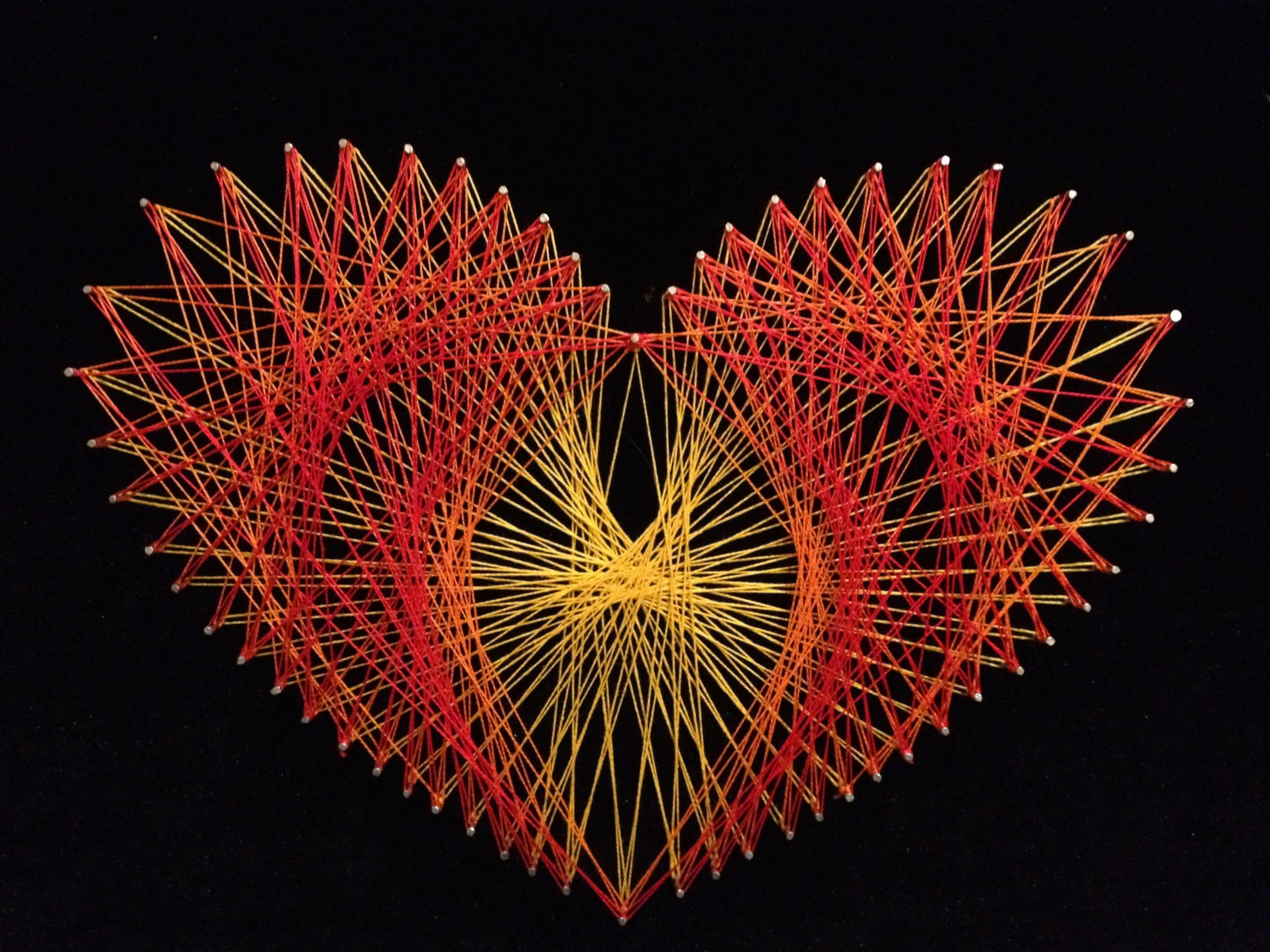 String Art Heart (2013) by Dar Tarrasch, Tel Aviv, Israel