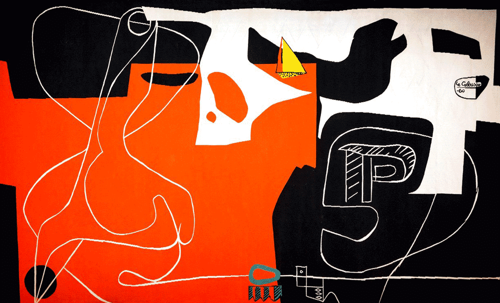 Les Dés Sont Jetés (The Dice Are Cast) tapestry by Le Corbusier