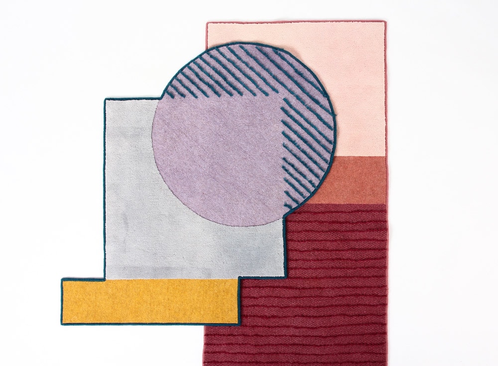 Isabel Webb rug, Colour Conversation Collection, Red Shed Graduates, Tent London, LDF 2016