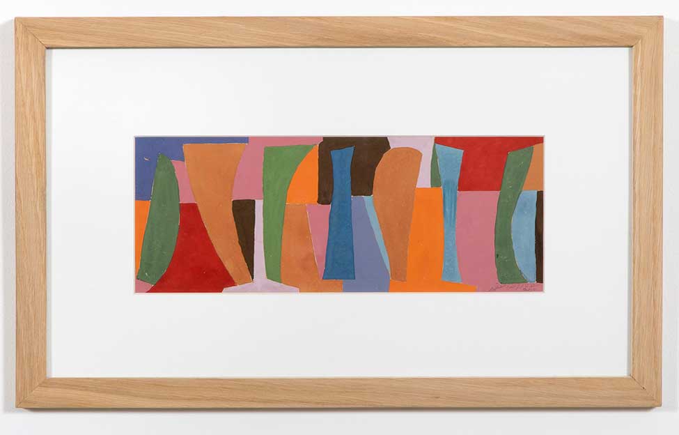 Composition for Tapestry, 1952 gouache 4 11/16 x 12 in. (12 x 30.5 cm) SC9346