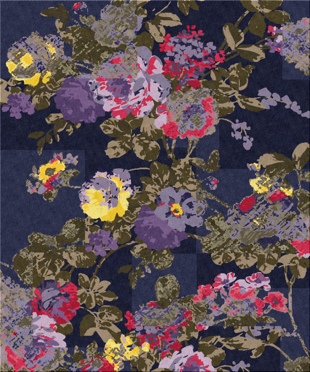 Floral Patchwork rug, ICE International