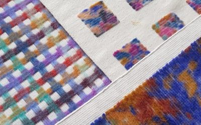 Out of Fuzzy Logic felting comes the Motley Rug Collection