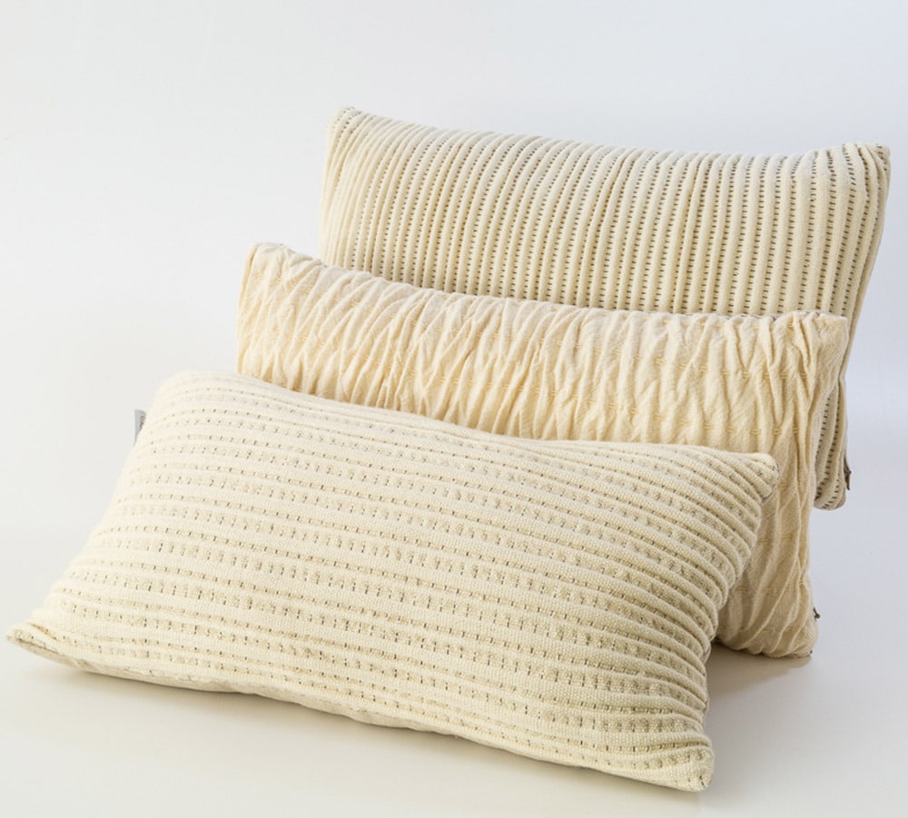 Cushions, Warped Textiles for the Cambrian Mountains Wool Challenge 2015