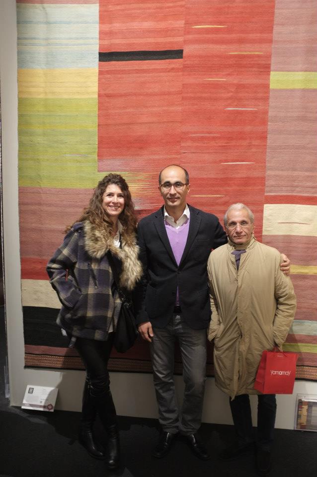 Maryam and Mohsen from Edelgrund with their rug Alasht