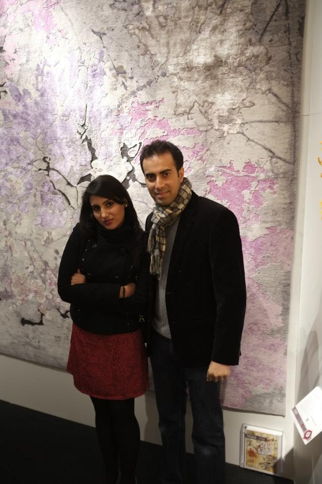 Mr and Mrs Kapoor of Tissage and their rug Grace