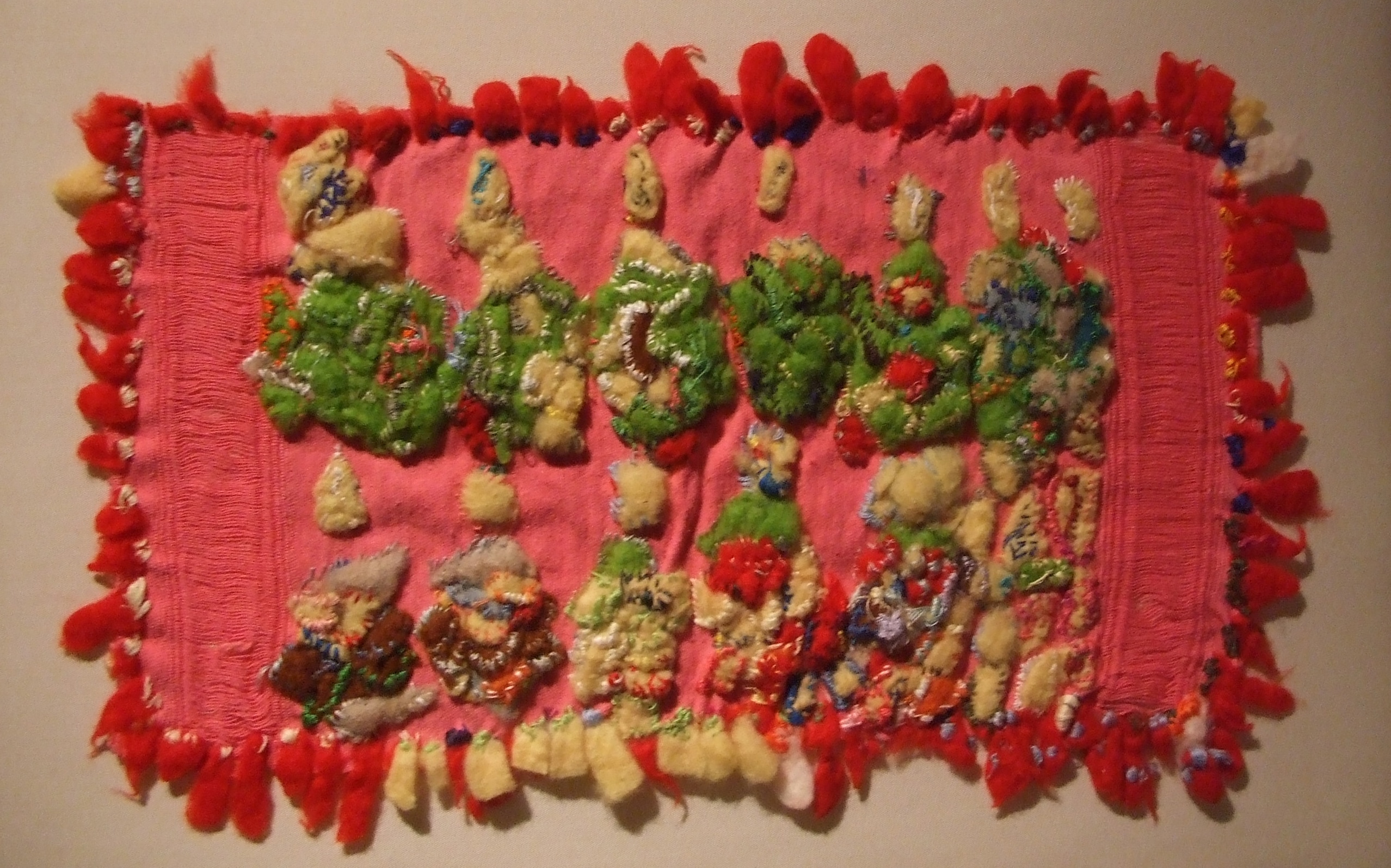 Norie Shukumatani Hyogo, Embroidered Strawberry, 2011, Embroidery thread, felt and cotton