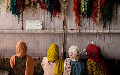 Turquoise Mountain steps up support for female Afghan weavers 